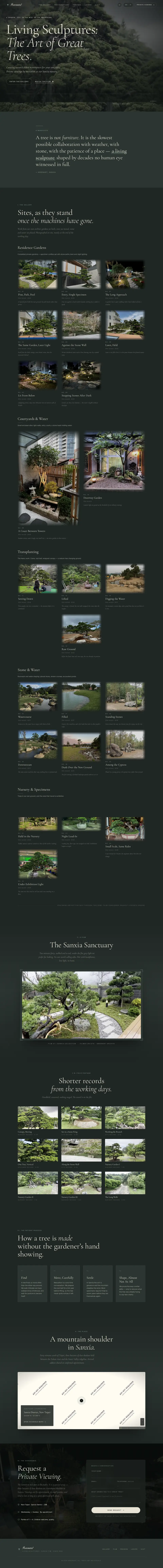 Greenart full page on desktop